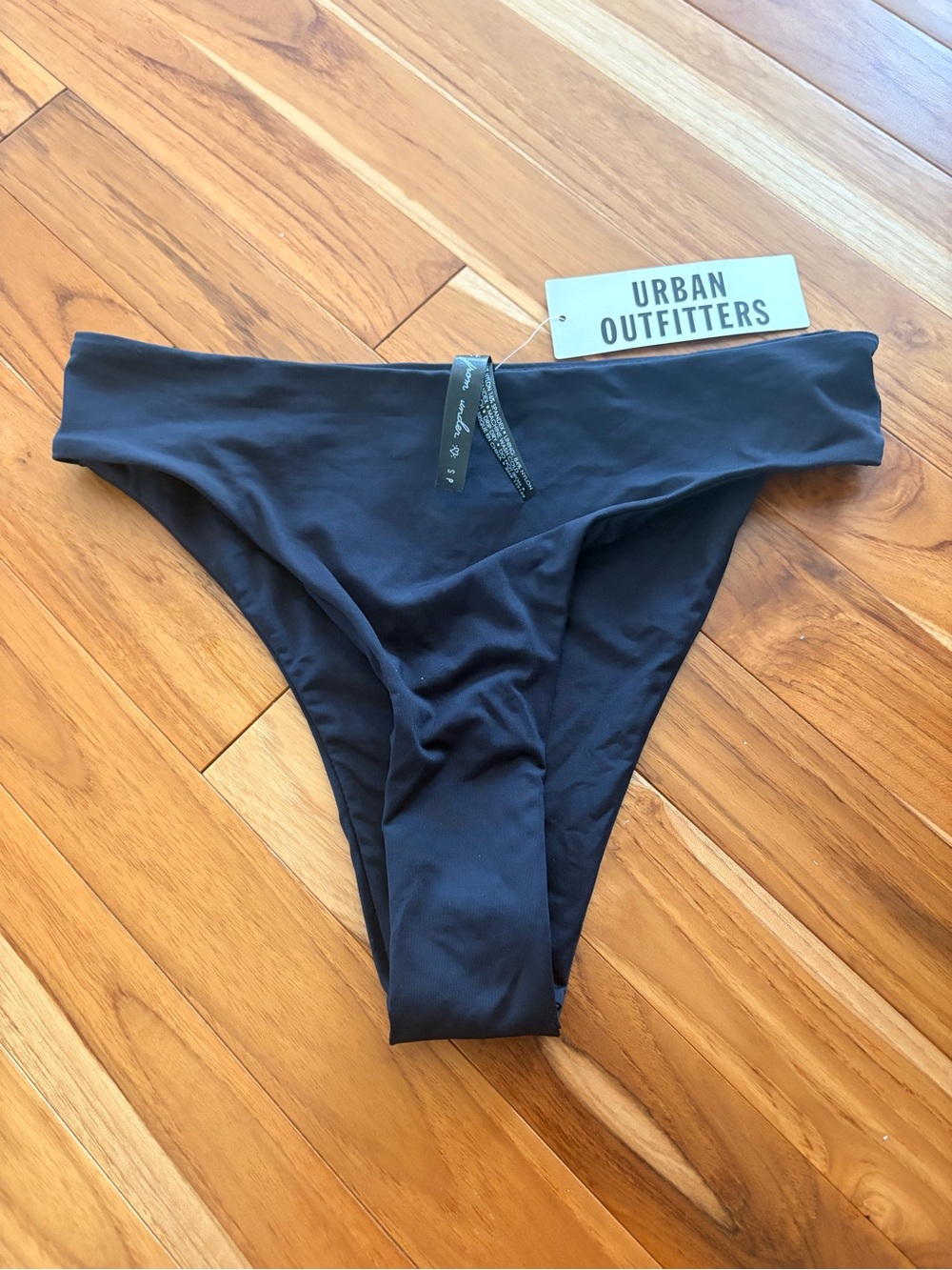 Urban Outfitters Black High-Leg Bikini Bottom